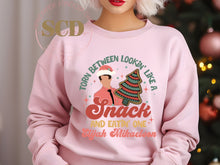 Load image into Gallery viewer, Torn Between Looking Like A Snacks And Eating One, Elijah Mikaelson Christmas Sweatshirt
