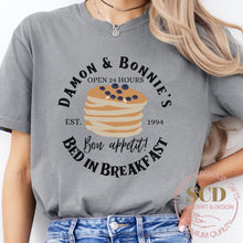 Load image into Gallery viewer, Damon And Bonnie&#39;s , Bed In Breakfast  T-shirt
