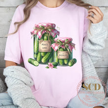 Load image into Gallery viewer, Peace Love And Pickles , T-shirt
