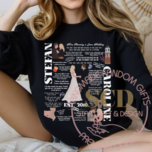 Load image into Gallery viewer, Caroline And Stefan famous Quotes Sweatshirt
