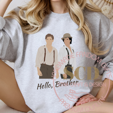 Load image into Gallery viewer, Hello Brother Sweatshirt,Vampire Diaries Sweater,Damon Salvatore, Stefan Salvatore
