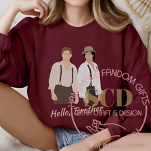 Load image into Gallery viewer, Hello Brother Sweatshirt,Vampire Diaries Sweater,Damon Salvatore, Stefan Salvatore
