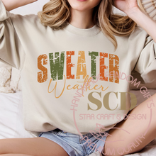 Load image into Gallery viewer, Sweater Weather Sweatshirt, Fall Sweatshirt
