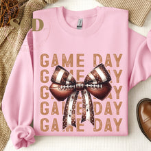 Load image into Gallery viewer, Game Day Sweatshirt ,Football Coquette sweatshirt
