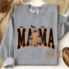 Load image into Gallery viewer, Halloween Mama Sweatshirt, Ghost Mama Crewneck
