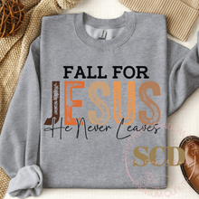 Load image into Gallery viewer, Fall For Jesus Sweatshirt
