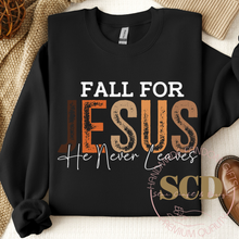 Load image into Gallery viewer, Fall For Jesus Sweatshirt
