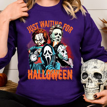 Load image into Gallery viewer, Just Waiting for Halloween Sweatshirt, Spooky Halloween
