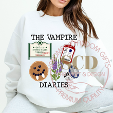 Load image into Gallery viewer, New design TVD Sweatshirt, Mystic Falls Sweatshirt, Pancake Blood Bag Sweatshirt
