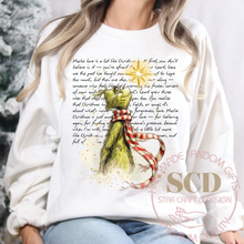 Load image into Gallery viewer, Maybe Love Is A Lot Like Christmas Sweatshirt, At First You Don&#39;t Believe In It Crewneck
