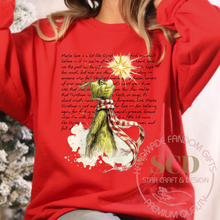 Load image into Gallery viewer, Maybe Love Is A Lot Like Christmas Sweatshirt, At First You Don&#39;t Believe In It Crewneck

