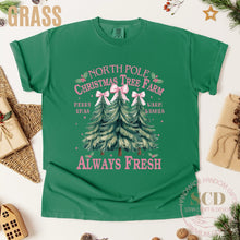 Load image into Gallery viewer, Merry Christmas T-shirt, North Pole Christmas Shirt, Christmas Tree Farm T-shirt
