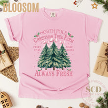 Load image into Gallery viewer, Merry Christmas T-shirt, North Pole Christmas Shirt, Christmas Tree Farm T-shirt
