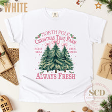 Load image into Gallery viewer, Merry Christmas T-shirt, North Pole Christmas Shirt, Christmas Tree Farm T-shirt
