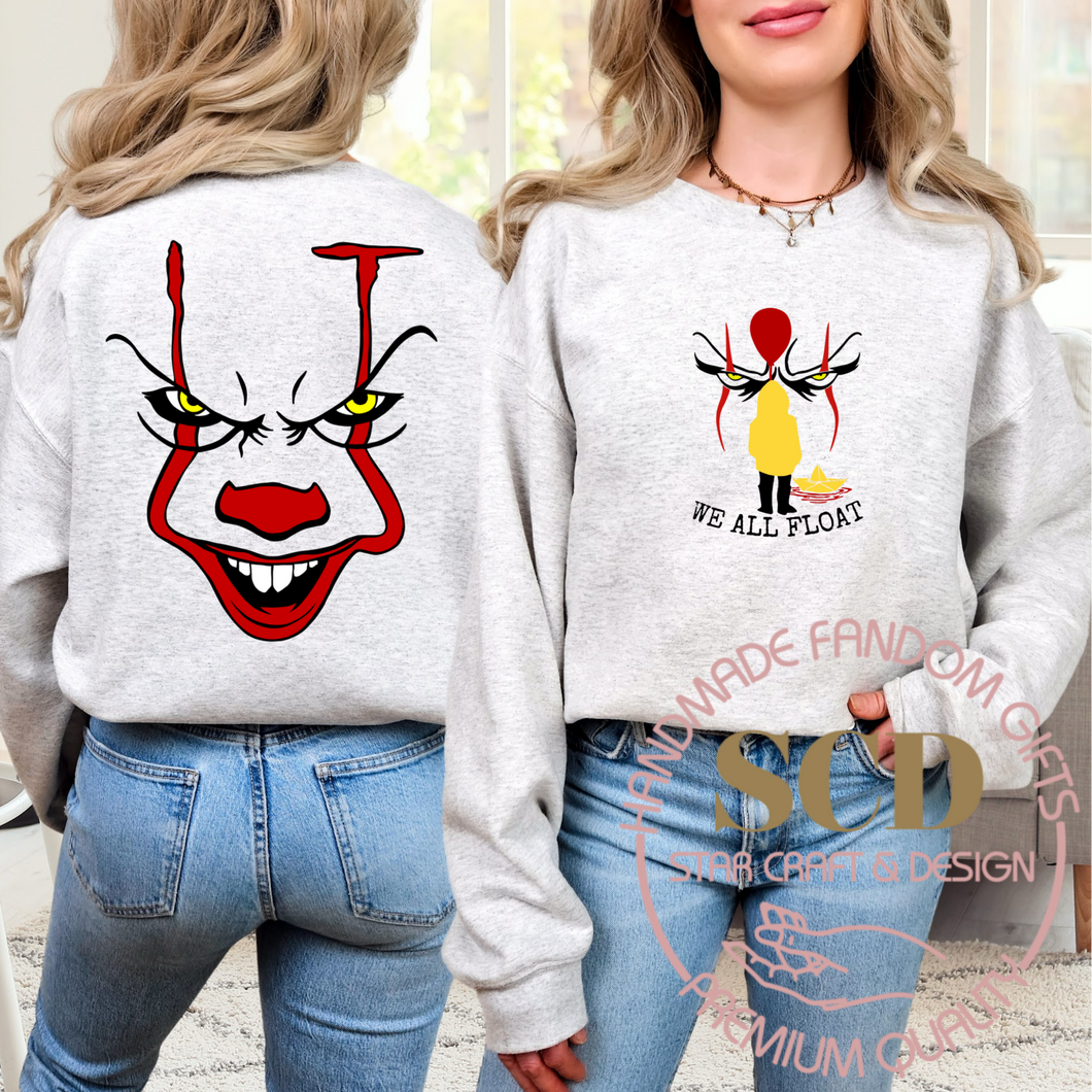 We All Float Halloween Sweatshirt