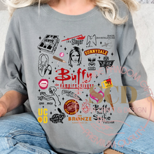 Load image into Gallery viewer, I&#39;m a Slayer T-shirt, Buffy T-shirt, The Vampire Slayer, Buffy and Spike T-shirt
