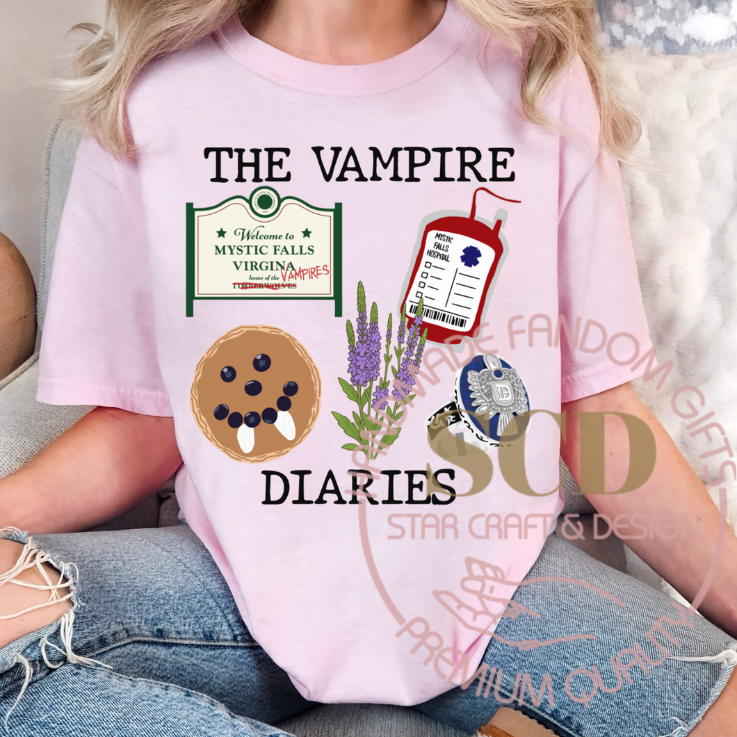 TVD T-shirt, Mystic Falls Tee, Pancake Blood Bag T-shrit
