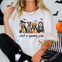 Load image into Gallery viewer, Just a Spooky Paw T-Shirt, Halloween Dog Shirt

