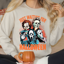 Load image into Gallery viewer, Just Waiting for Halloween Sweatshirt, Spooky Halloween
