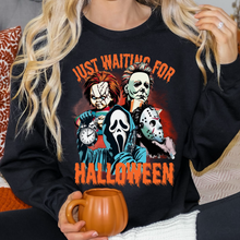 Load image into Gallery viewer, Just Waiting for Halloween Sweatshirt, Spooky Halloween
