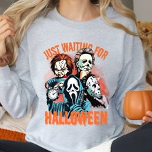 Load image into Gallery viewer, Just Waiting for Halloween Sweatshirt, Spooky Halloween

