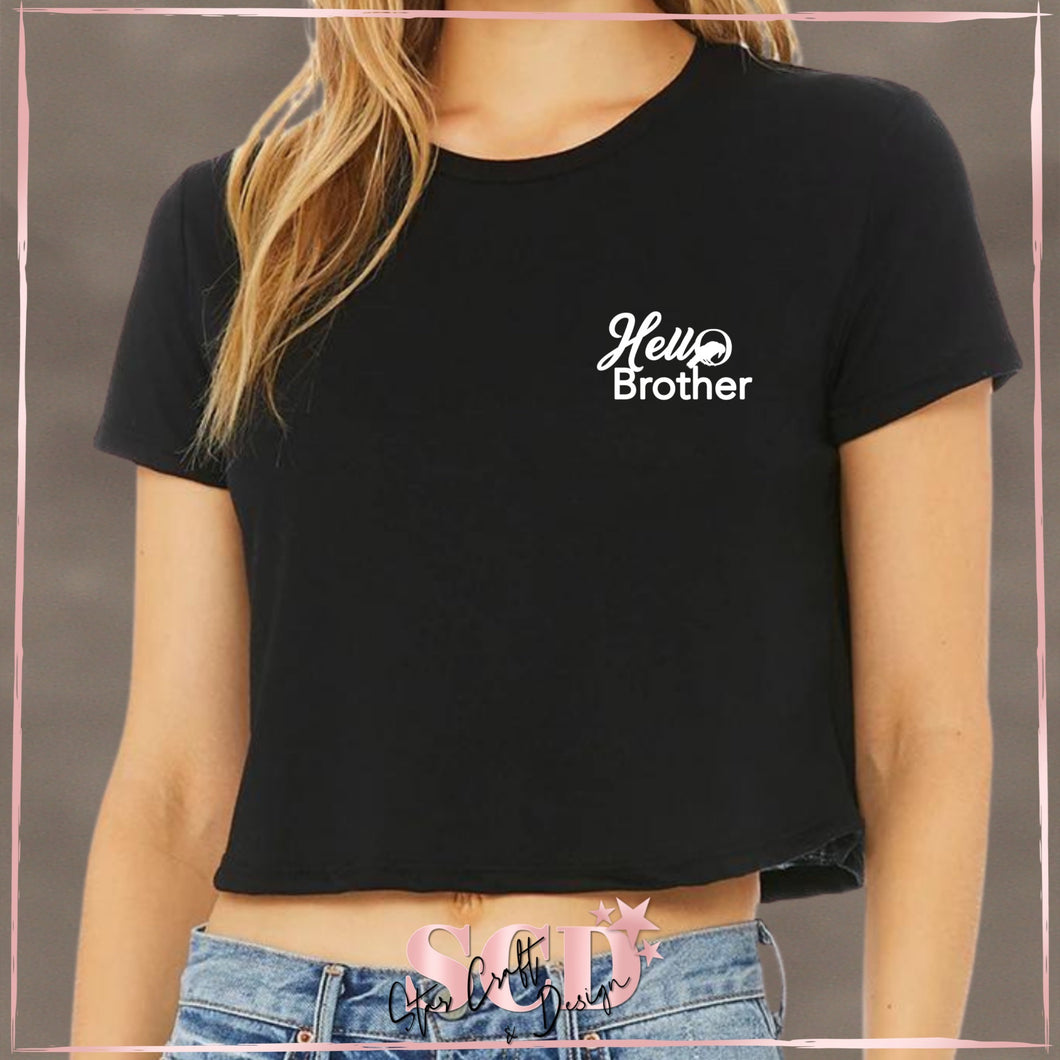 Hello Brother Cropped Tee